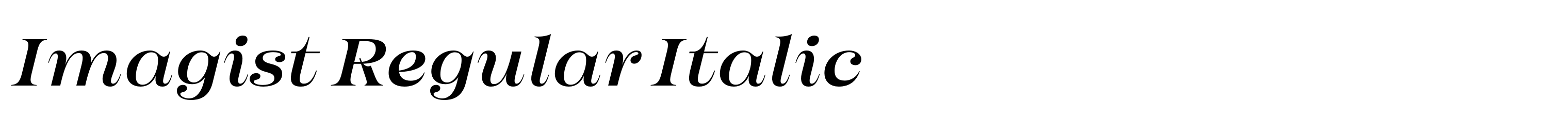 Imagist Regular Italic